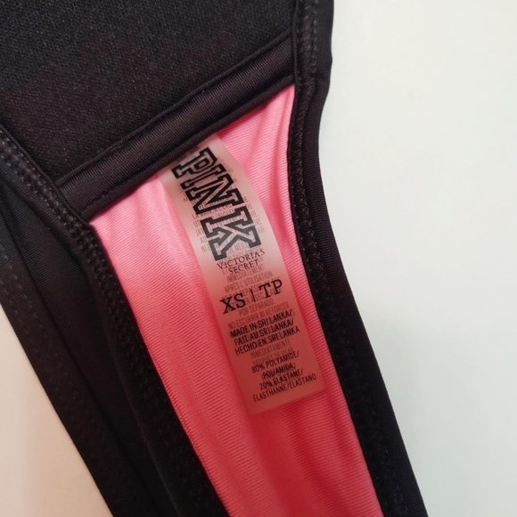 PINK VS Black & Leopard Print Strapless Bikini Top - Picture 3 of 3